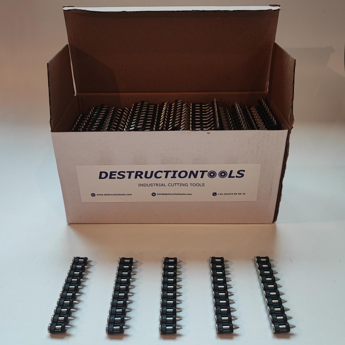 1000x Collated concrete nails 25mm - for Hilti DX 351, DX